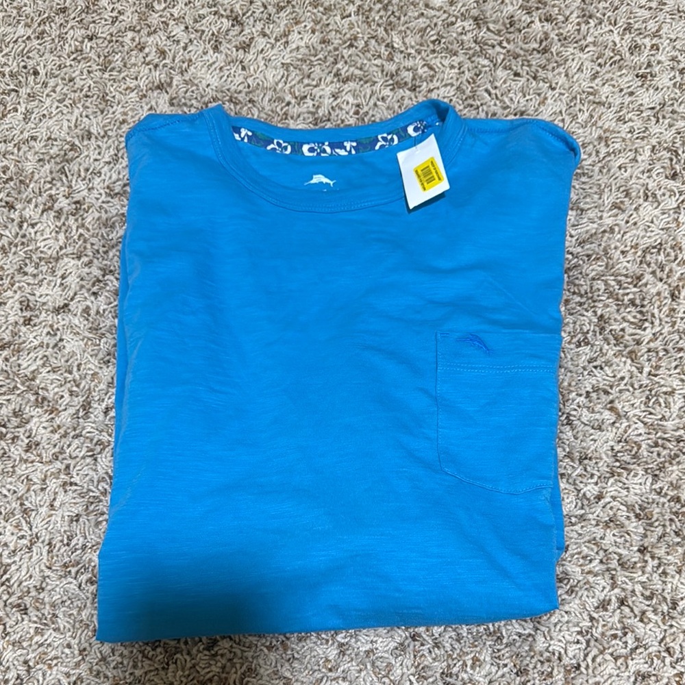 Tommy Bahama Azure Blue Short Sleeve Tee